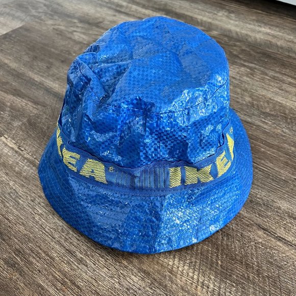 IKEA Other - IKEA Limited Edition Bucket Hat Frakta With Lining Blue Yellow Waterproof